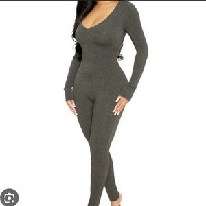 Naked Wardrobe V Neck Jumpsuit